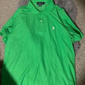 U.S. Polo Assn. Men's Green Performance Pique Polo Shirt XL